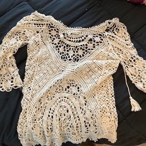 Cupshe Boho Hollow-Out Cover Up